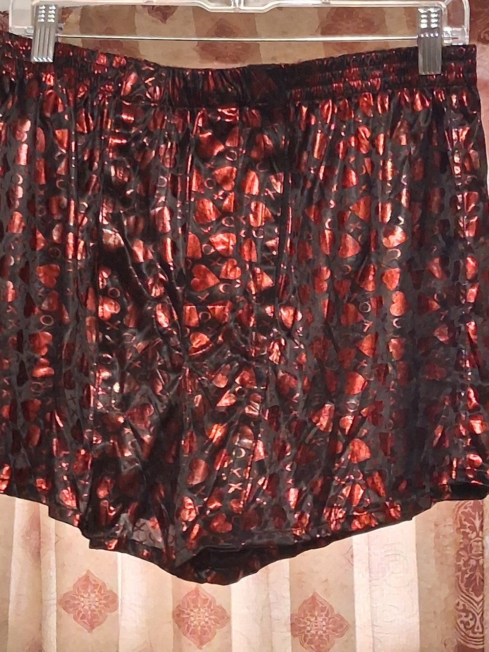 Intimo Tear-A-Way Valintine Black and Red Metallic Boxer Shorts!